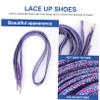 LIFKOME Flat Plastic Shoelaces for Sneakers and Casual Shoes view 3