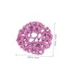 FRCOLOR 3-Piece Polyester Hair Nets with Mesh Design and Rhinestones view 2