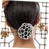 FRCOLOR 3-Piece Polyester Hair Nets with Mesh Design and Rhinestones view 4