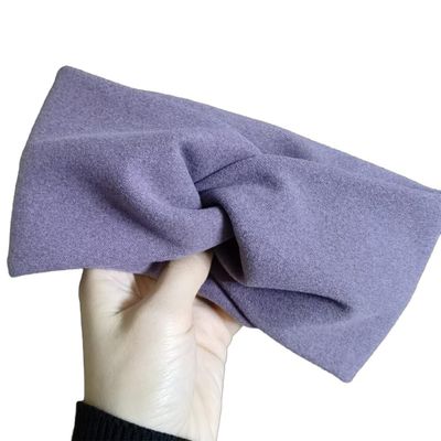 Whakano Wide Knotted Turban Headband for Women, Purple
