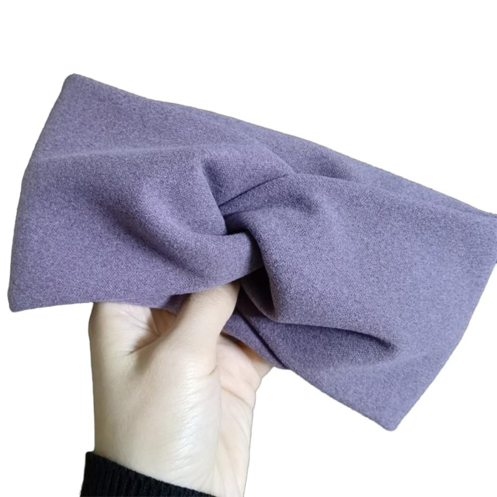 Whakano Wide Knotted Turban Headband for Women, Purple