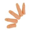 FRCOLOR 5 Silicone Practice Fingers with Flexible Joints for Nail Art Training view 1