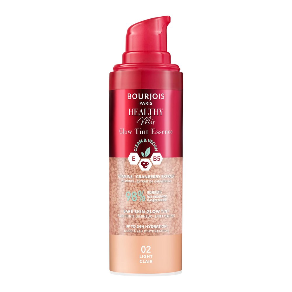 Bourjois Healthy Mix Glow Tint Essence, Hydrating Skin-Tone-Evening Essence, 02 Fair, 30 ml