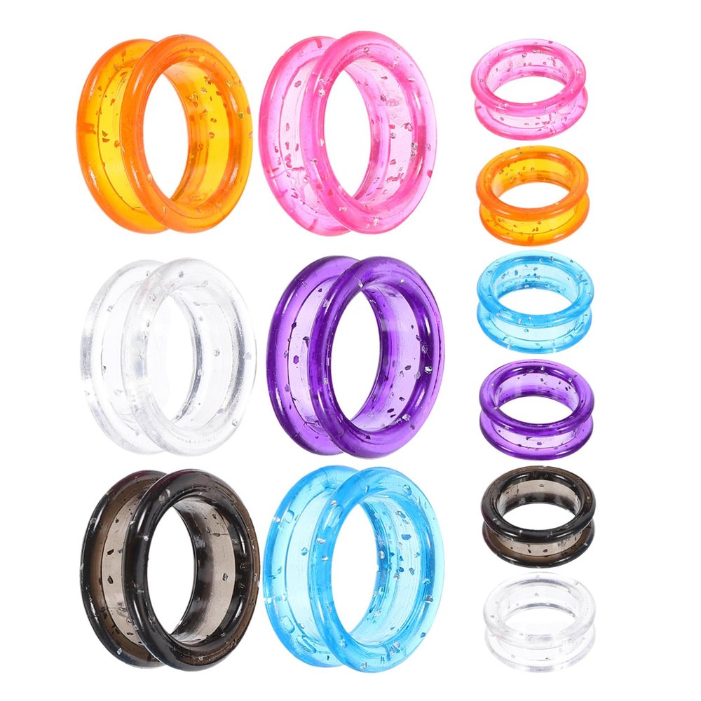 Soft Silicone Finger Rings for Grooming Scissors, 12-Piece Set