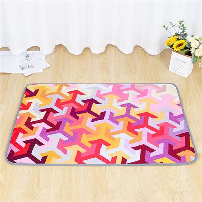 FANSU Geometric Reusable Puppy Pads for Dogs, 100 x 70 cm, Purple