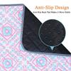 FANSU Geometric Reusable Puppy Pads for Dogs, 100 x 70 cm, Purple view 3