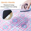 FANSU Geometric Reusable Puppy Pads for Dogs, 100 x 70 cm, Purple view 4