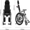 Folding Wheelchair for Adults, Lightweight Portable Transport Wheelchair with Hand Brake view 2