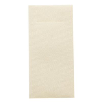 Linclass Professional Napkin Pockets 40 x 40 cm Cream, 1/8 Fold, 75 Count