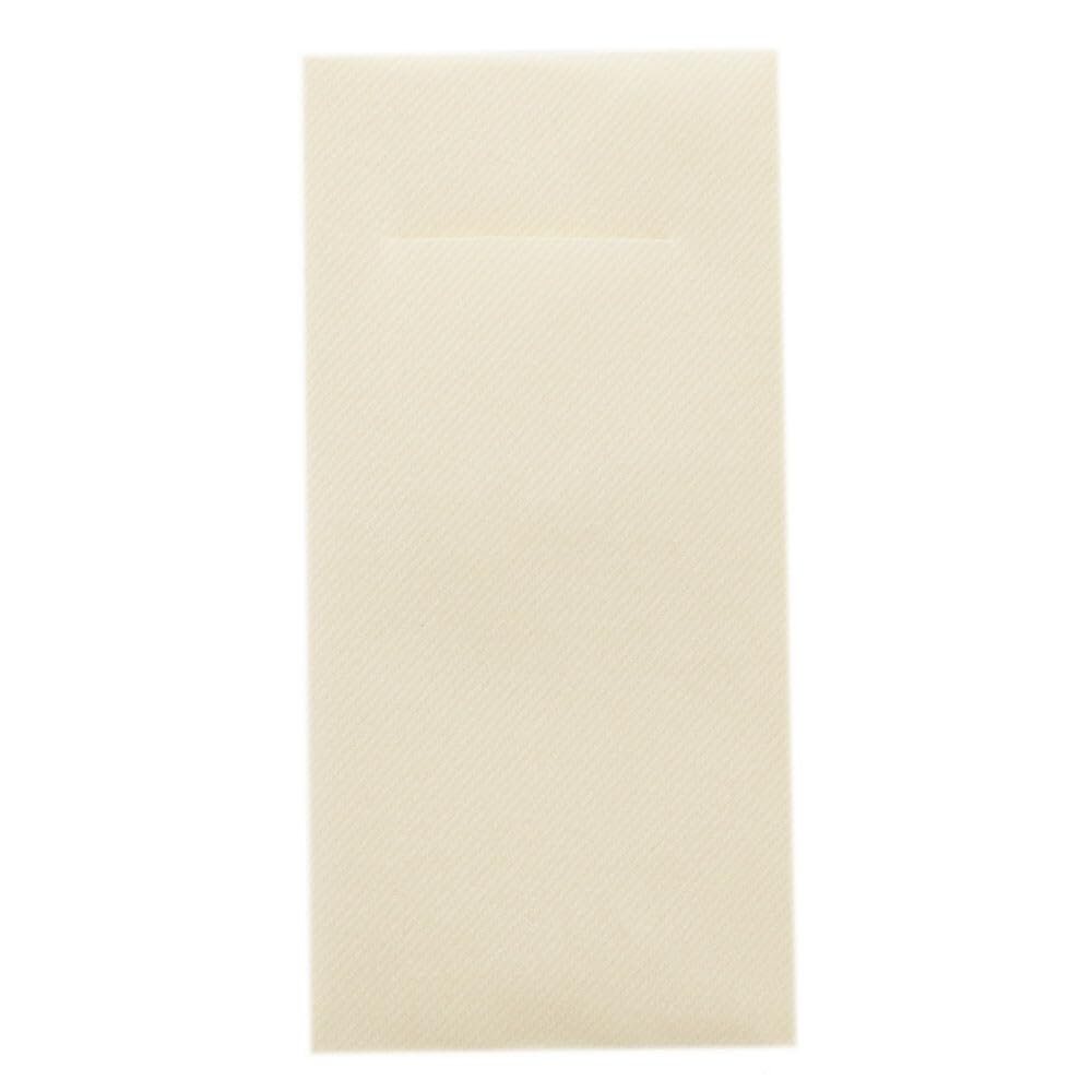 Linclass Professional Napkin Pockets 40 x 40 cm Cream, 1/8 Fold, 75 Count