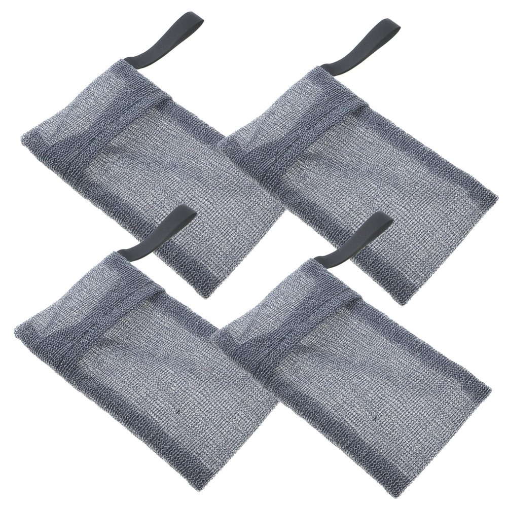 FRCOLOR 4-Piece Nylon Soap Saver Bags