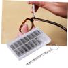 Eyeglass Repair Screw Set, 1,000-Piece Stainless Steel, Silver view 3
