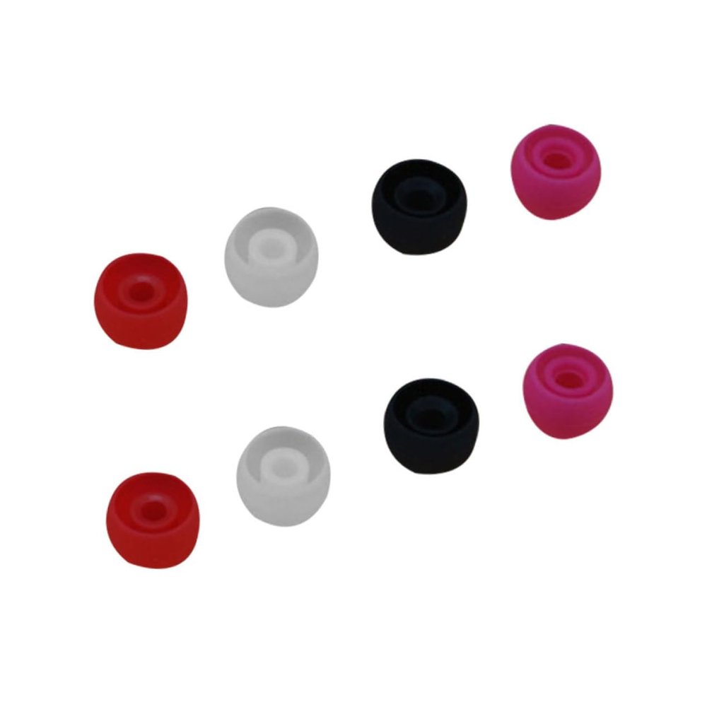 Silicone Ear Tips for In-Ear Headphones, 8-Piece Replacement Set