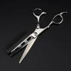 SnamicE 6-Inch Professional JP440C Left-Handed Hair Cutting Scissors with Comb, Silver, 2-in-1 view 3