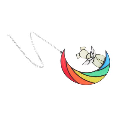 COLLBATH Hanging Dog Moon Acrylic Ornament