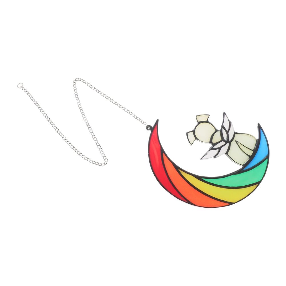 COLLBATH Hanging Dog Moon Acrylic Ornament