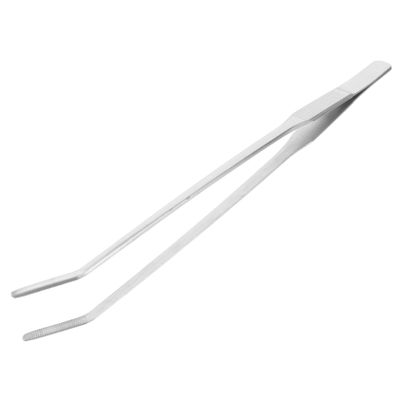 SEWOART Ergonomic Curved Aquarium Tweezers, Stainless Steel, 27 cm