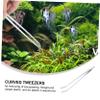 SEWOART Ergonomic Curved Aquarium Tweezers, Stainless Steel, 27 cm view 3