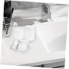 IWOWHERO 3-Piece White Refillable Cream Jars with Lids, ABS Makeup Containers for Cream, Lotion and Balm view 4