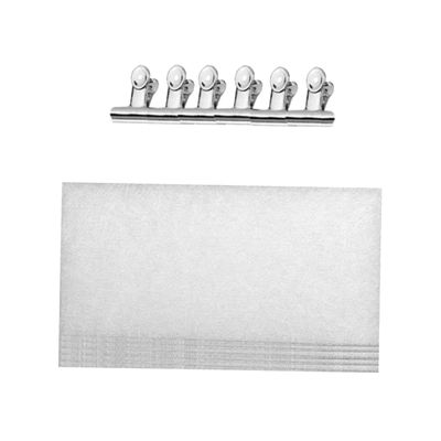 Fiberglass for Nail Extensions, 10 Pieces with Fiberglass Clips