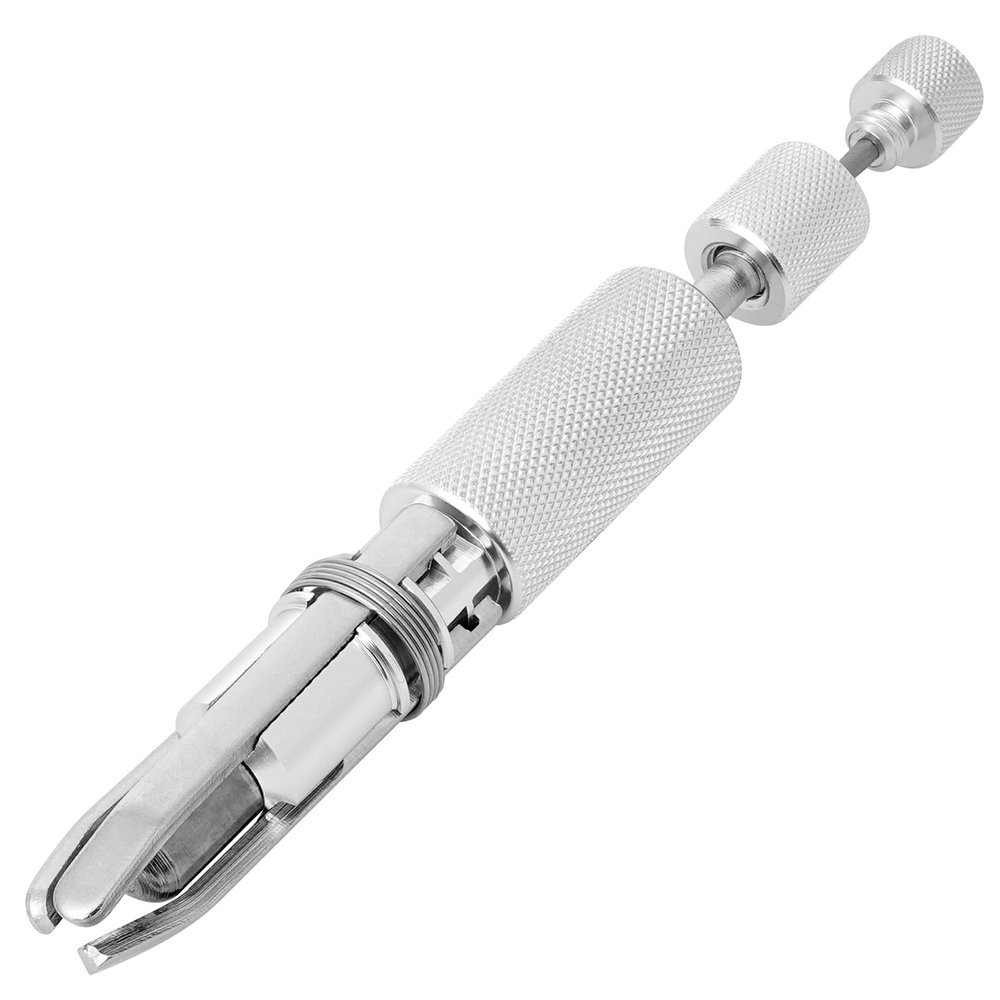 Linkidea Stainless Steel Pocket Multi-Tool, Soot and Rust Scraper, Tube Reamer with Jet Unclogging Needle for Camping Stoves, Carburetors, and Espresso Nozzles (Silver)