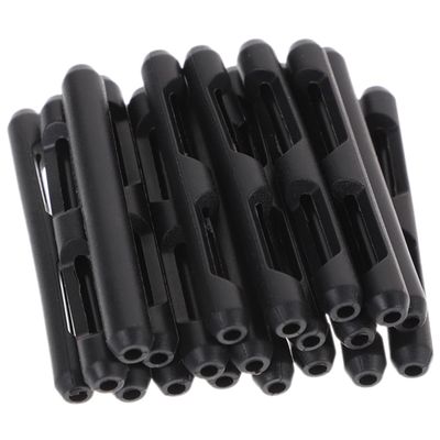 SEWOART Black Non-Slip Silicone Ear Grips for Glasses, 20 Pairs