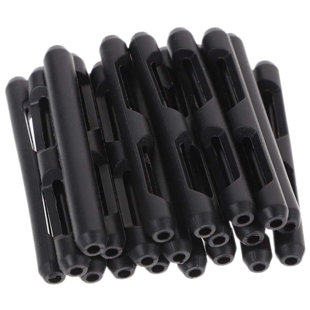 SEWOART Black Non-Slip Silicone Ear Grips for Glasses, 20 Pairs