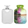 Hot Water Bottle with Cover, Zen Stone Flower, 1 L view 2