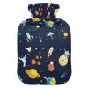 Planet Earth Astronaut Hot Water Bottle with Cover, 1L view 1