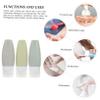 FRCOLOR 3-Piece Silicone Travel Bottles for Lotion and Shampoo view 3