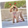 BELLIFFY Puppy Summer Straw Hat for Small Dogs and Cats view 2