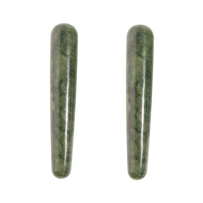 FRCOLOR 2-Piece Jade Massage Sticks