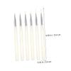 Healeved 6-Piece Aluminum Nail Brushes with Caps, Portable for Fine Lines and Manicures view 2