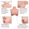 CRRCLSY Realistic Silicone Breastplate, Fake Breasts for Cosplay, Crossdressers and Drag Queens (Cream, B-Cup Silicone Filler) (Brown, B-Cup Silicone Filler) view 4
