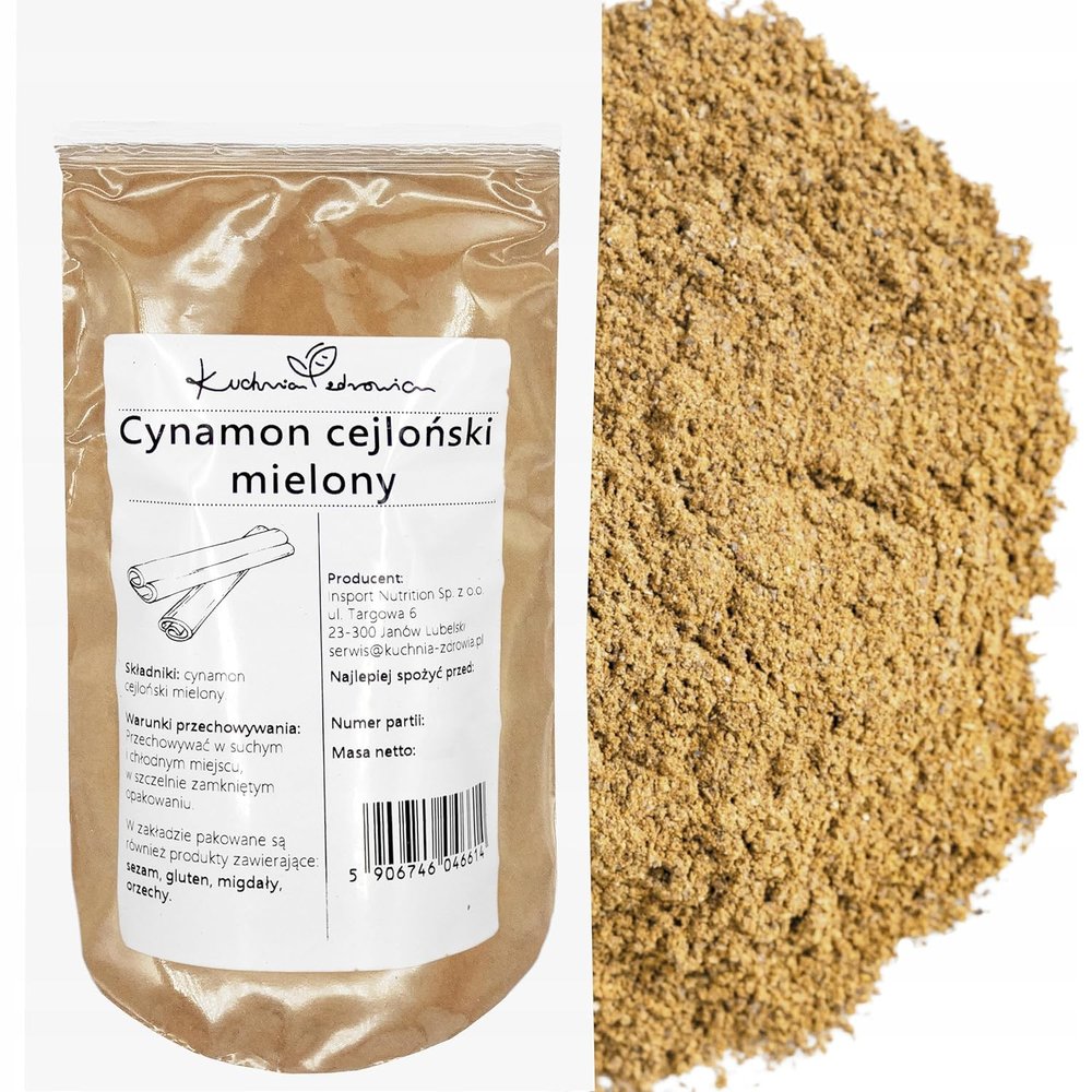 Ground Ceylon Cinnamon, 100 g, for Baking & Beverages | KUCHNIA ZDROWIA
