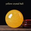NIBHZ Citrine Quartz Crystal Ball, Natural Quartz Amber Healing Gemstone, Yellow, 25 cm view 3