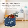 Large Round Dinosaur Storage Basket, Foldable Fabric Toy Organizer view 4