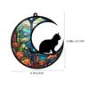 PRETYZOOM Acrylic Cat Ornament - Moon Shape view 2