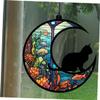 PRETYZOOM Acrylic Cat Ornament - Moon Shape view 3