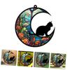 PRETYZOOM Acrylic Cat Ornament - Moon Shape view 4