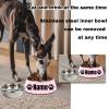 Personalized Pink Dog Bowl with Non-Slip Base and Removable Stainless Steel Insert view 3