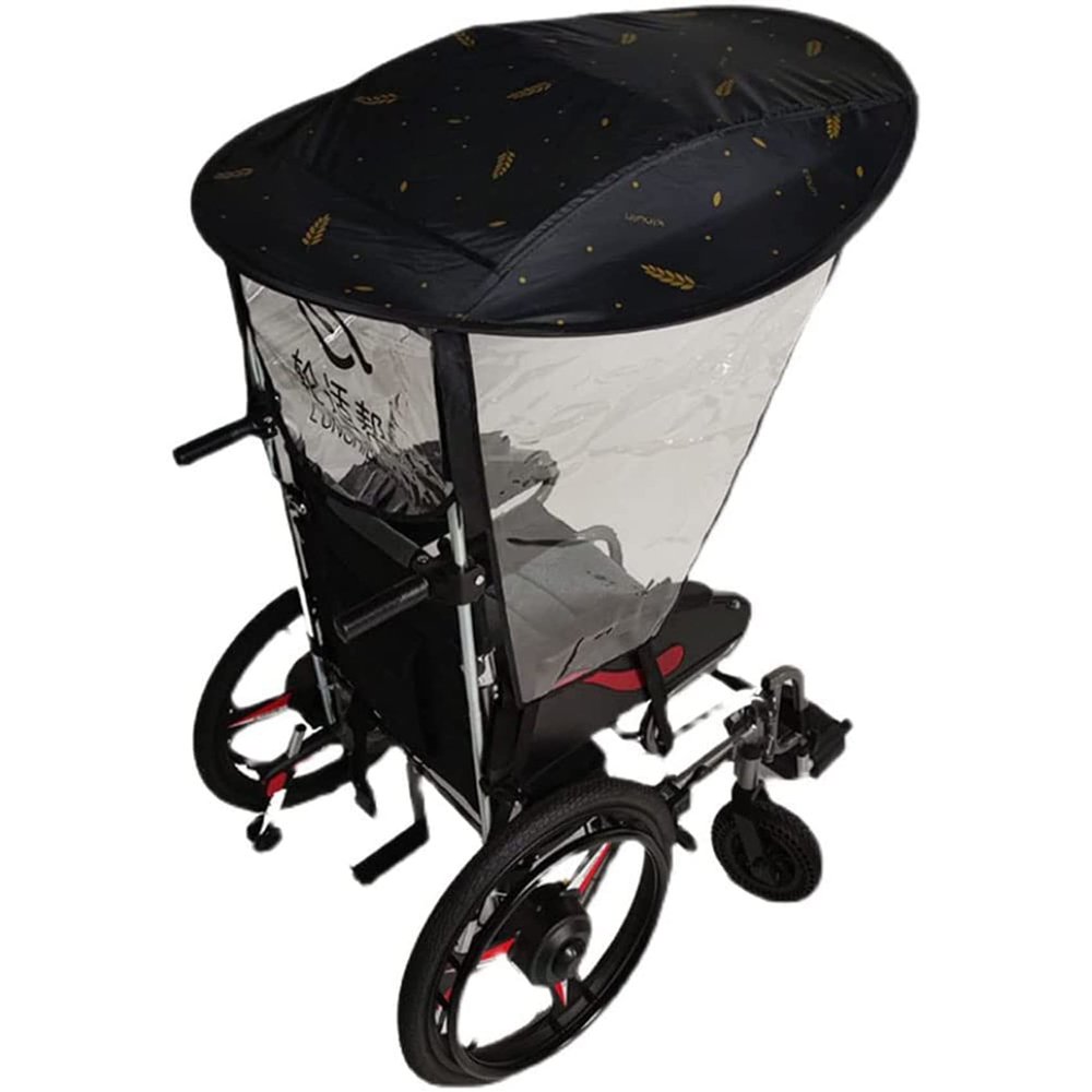 Electric Wheelchair Umbrella Sun Canopy with Stand