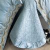 Bedding Set, Long-Staple Cotton, Embroidered, 4-Piece, Thickened Lace Trim view 2