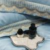 Bedding Set, Long-Staple Cotton, Embroidered, 4-Piece, Thickened Lace Trim view 3