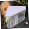 COLLBATH Hamster Sand Bath Box and Toilet Attachment, Multifunctional Shower Room Solution for Small Pets, Transparent, for Chinchillas and Mice view 4
