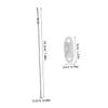 JOINPAYA 5-Piece Furniture Wall Anchors for Childproofing Bookshelves and Cabinets, White Stainless Steel Alloy, Anti-Tip view 2