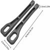 MARKXRAP 2-Piece Car Seat Gap Filler Organizer for Hyundai Matrix 2005–2025, Black view 3