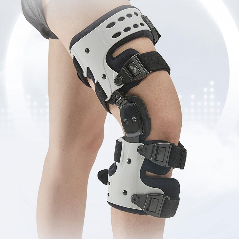 YXCMD Adjustable Hinged Knee Brace, Left
