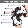 YXCMD Adjustable Hinged Knee Brace, Left view 3