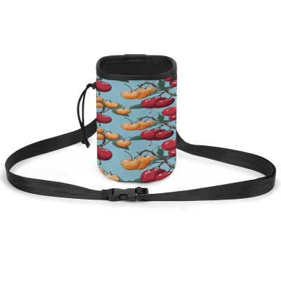 Versatile Dog Training Treat Bag with Cherry Print